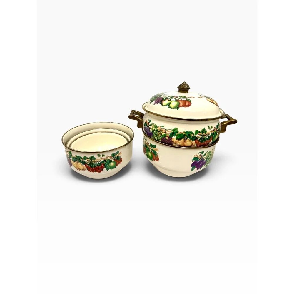 Vintage Tabletops Unlimited Kensington Garden Cookware with Lids Set